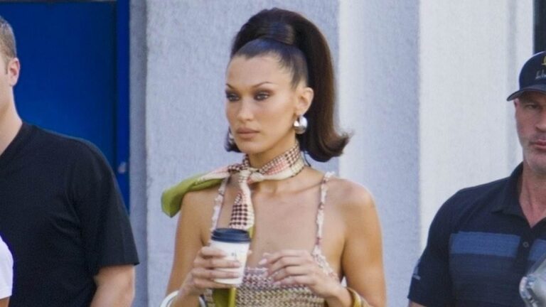 Bella Hadid Stuns in Chic Jeans During LA Photoshoot